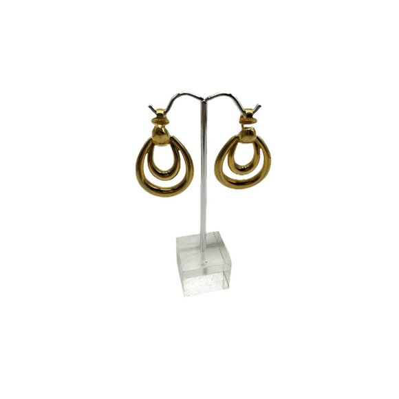 Vintage Gold Tone Clip-On Earring Set Of 4 Styles - Picture 10 of 15